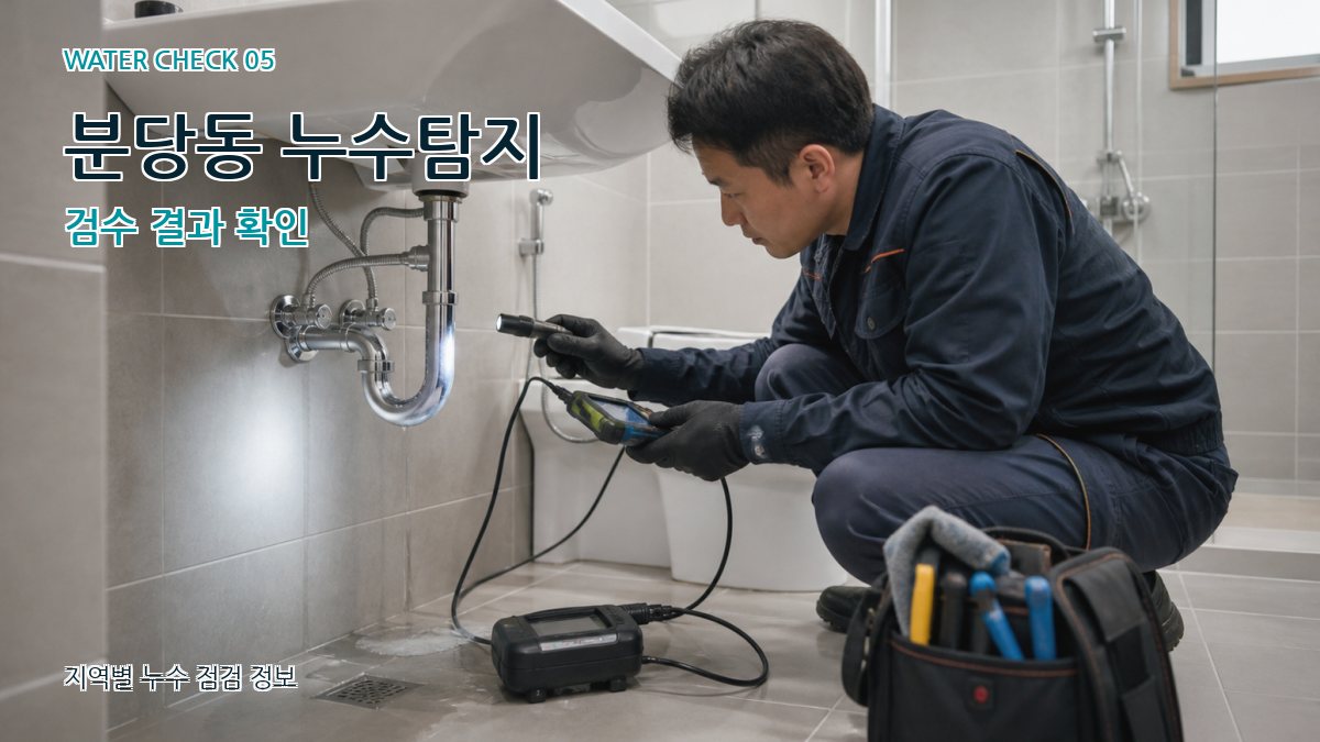 분당동 누수공사 누수탐지 이미지