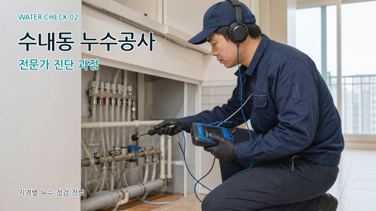 수내동 화장실누수 누수탐지 이미지