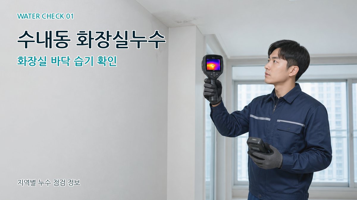 수내동 아파트누수 누수탐지 이미지