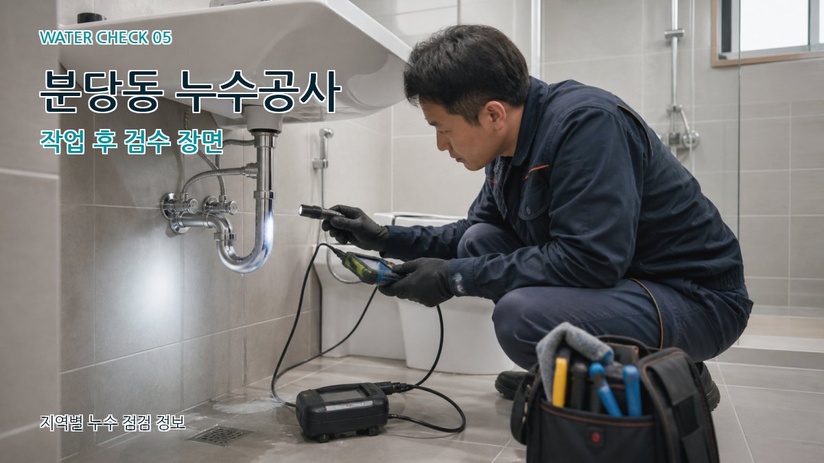 분당동 누수공사 누수탐지 이미지