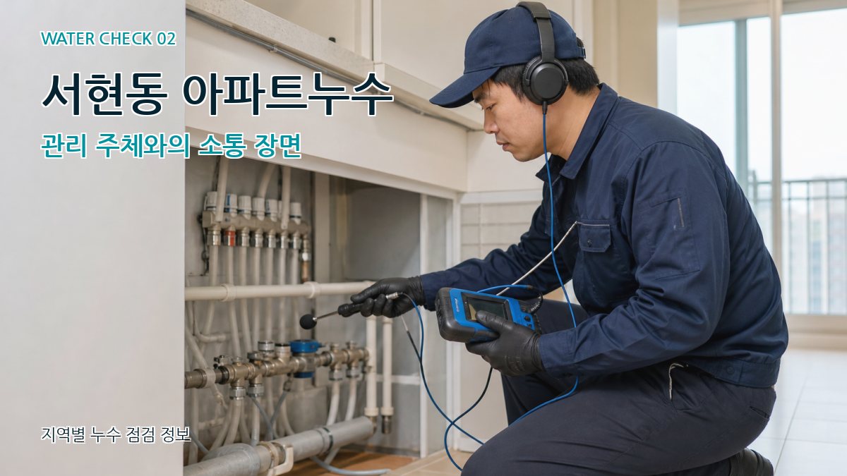 서현동 화장실누수 누수탐지 이미지